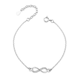 Bratara infinit argint si pietre DiAmanti Z1534B-DIA (Argint 925‰ 1 g.)